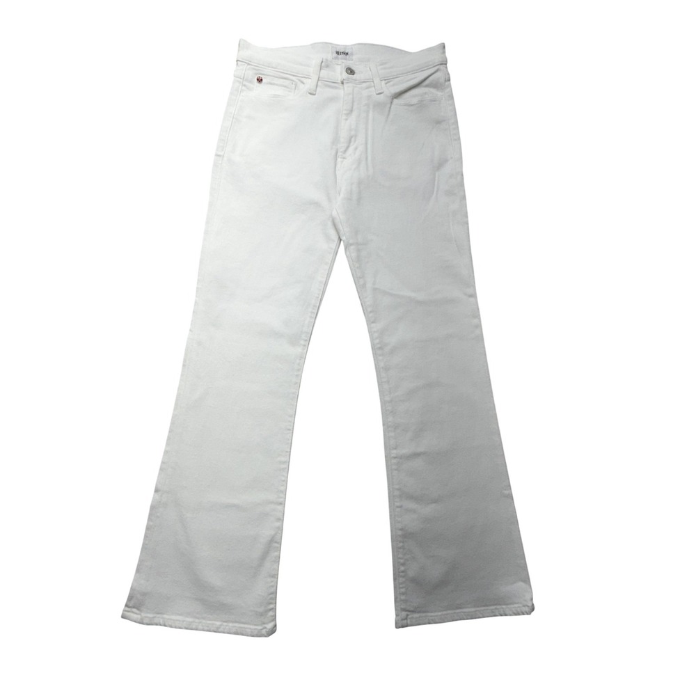Hudson Blair High Rise Bootcut Crop Jeans Womens 29x24.5 White Denim 5-Pocket